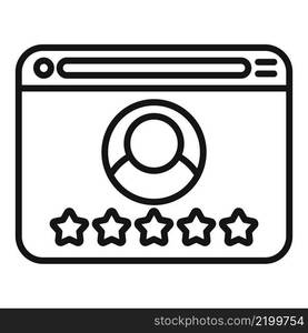 Online marketing icon outline vector. Web media. Internet social. Online marketing icon outline vector. Web media