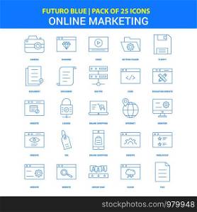 Online Marketing Icons - Futuro Blue 25 Icon pack