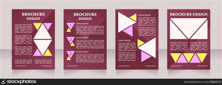Online marketplace development strategies blank brochure layout design. Vertical poster template set with empty copy space for text. Premade corporate reports collection. Editable flyer paper pages. Online marketplace development strategies blank brochure layout design