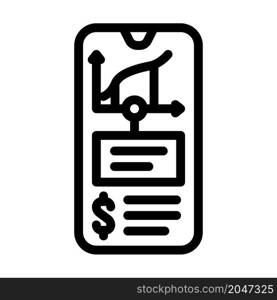 online passive income line icon vector. online passive income sign. isolated contour symbol black illustration. online passive income line icon vector illustration