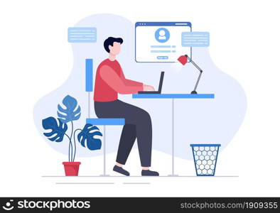 Online Registration or Sign Up Login for Account on Smartphone App. User interface with Secure Password Mobile Application, for UI, Web Banner, Access. Cartoon People Vector Illustration