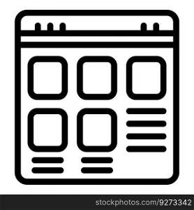 Online report icon outline vector. Creative target. Boost idea. Online report icon outline vector. Creative target
