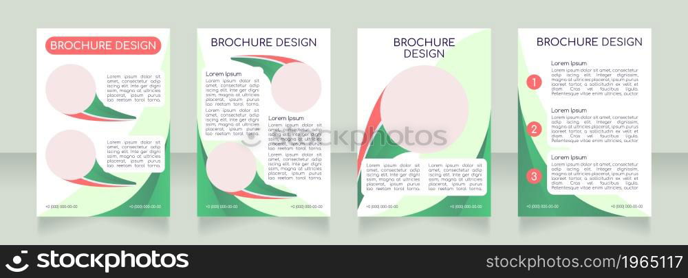 Online school advertisement blank brochure layout design. Vertical poster template set with empty copy space for text. Premade corporate reports collection. Editable flyer paper pages. Online school advertisement blank brochure layout design