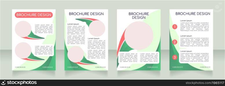 Online school advertisement blank brochure layout design. Vertical poster template set with empty copy space for text. Premade corporate reports collection. Editable flyer paper pages. Online school advertisement blank brochure layout design