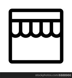 online shop, icon on isolated background