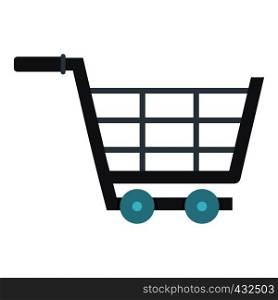 Online shopping icon flat isolated on white background vector illustration. Online shopping icon isolated
