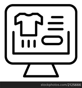 Online shopping icon outline vector. Home order. Express contact. Online shopping icon outline vector. Home order