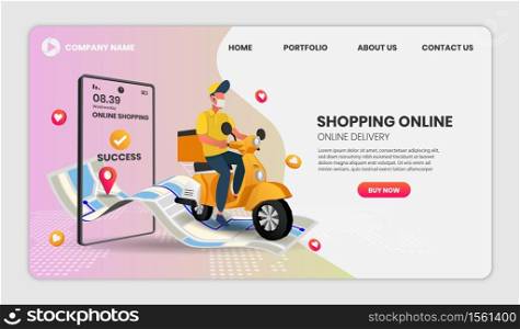 Online Shopping templates app page.For web banner, infographics, hero images. Hero image for website. vector illustration.