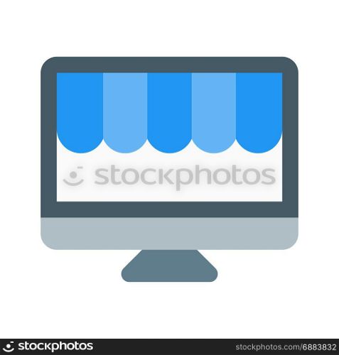 online store, icon on isolated background,