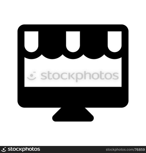 online store, icon on isolated background