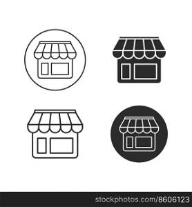 Online Store icon template vector flat design