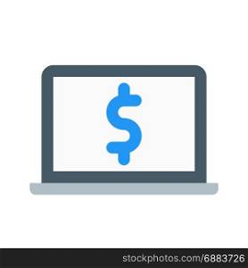 online transaction, icon on isolated background,