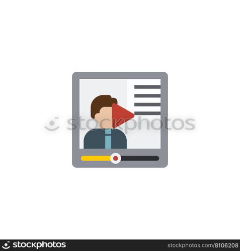 Online tutorial creative icon from e-learning Vector Image