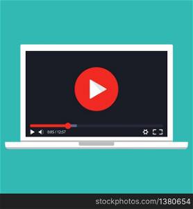 Online video concept. Internet video illustration. Online learning concept. Streaming video. Vector . Streaming video. Vector. Online video concept. Internet video illustration. Online learning concept.