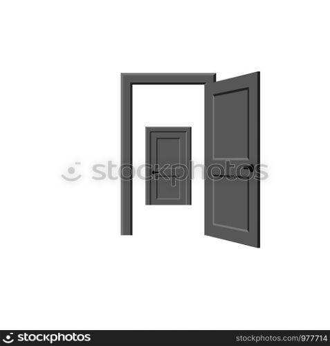 Open and closed door