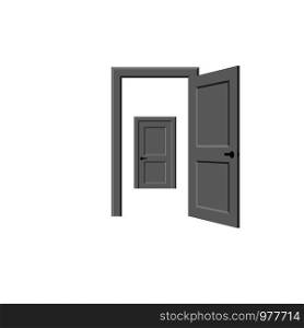 Open and closed door