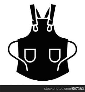 Open apron icon. Simple illustration of open apron vector icon for web design isolated on white background. Open apron icon, simple style