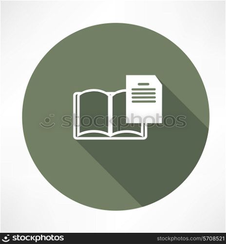 Open book icon. Flat modern style vector illustration