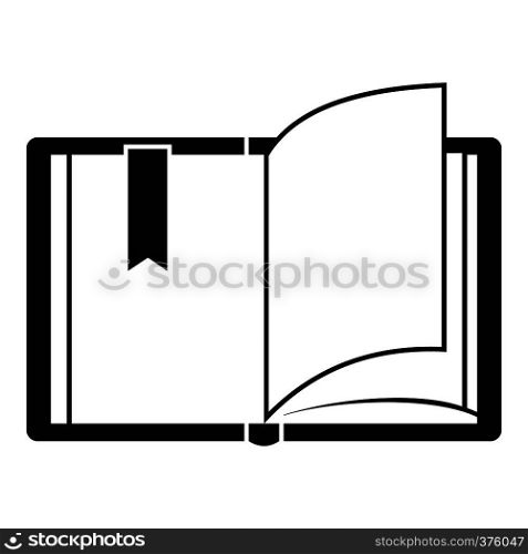 Open book icon. Simple illustration of open book vector icon for web. Open book icon, simple style