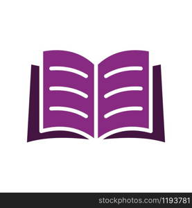 Open book icon vector design templates on white background