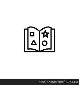 open book icon vector design templates white on background