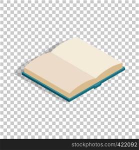 Open book isometric icon 3d on a transparent background vector illustration. Open book isometric icon