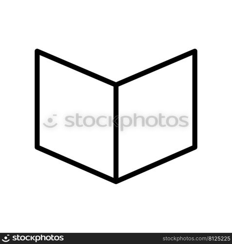 Open book line icon