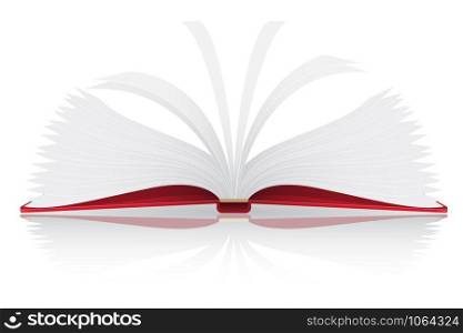 open book vector illustration isolated on white background