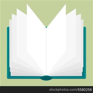 Open book with pages being browsed