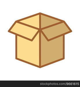 open box package symbol icon vector design illustration