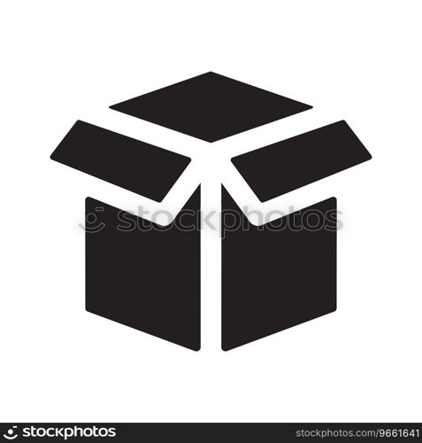 open box package symbol icon vector design illustration