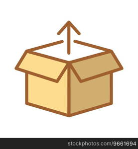 open box package symbol icon vector design illustration