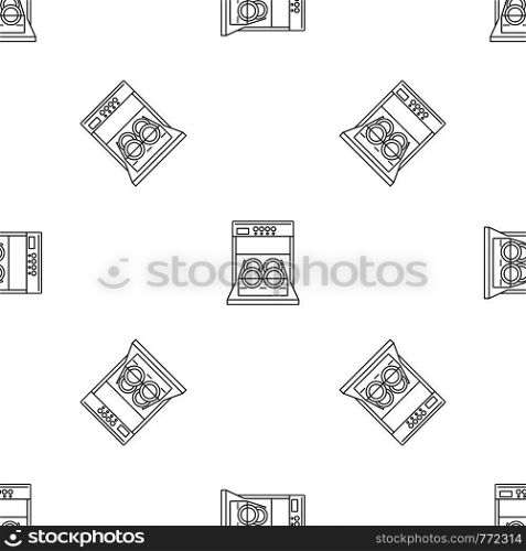 Open dishwasher pattern seamless vector repeat geometric for any web design. Open dishwasher pattern seamless vector
