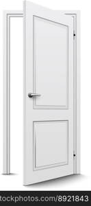 Open door vector image