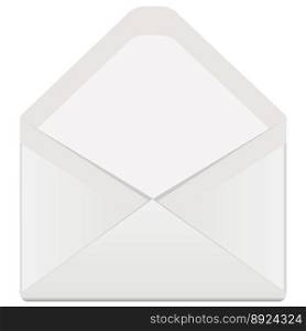 Open envelope vector image
