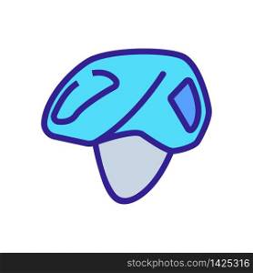 open face helmet without visor icon vector. open face helmet without visor sign. color symbol illustration. open face helmet without visor icon vector outline illustration