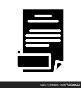 open folder glyph icon vector. open folder sign. isolated symbol illustration. open folder glyph icon vector illustration