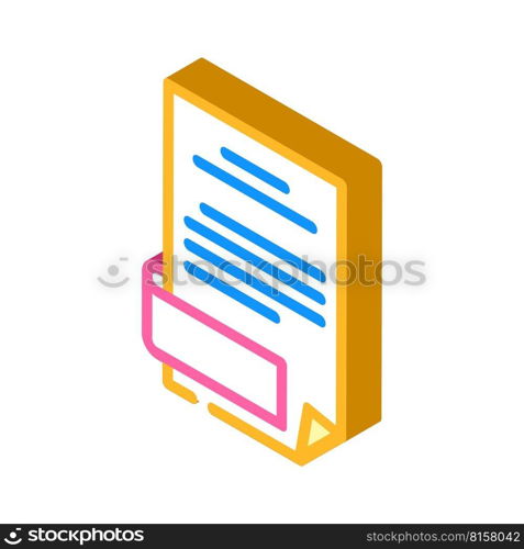 open folder isometric icon vector. open folder sign. isolated symbol illustration. open folder isometric icon vector illustration
