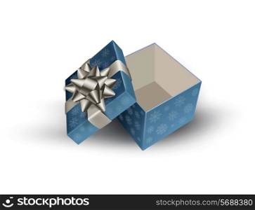 Open gift box. Vector illustration.