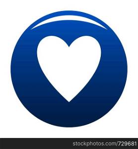 Open heart icon. Simple illustration of open heart vector icon for any design blue. Open heart icon vector blue