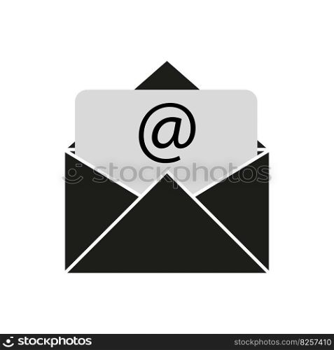Open mail icon. Vector illustration. stock image. EPS 10.. Open mail icon. Vector illustration. stock image.