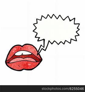 open mouth cartoon symbol with speech bubble