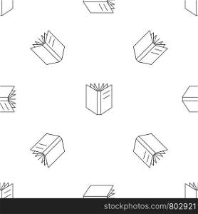 Open school book pattern seamless vector repeat geometric for any web design. Open school book pattern seamless vector