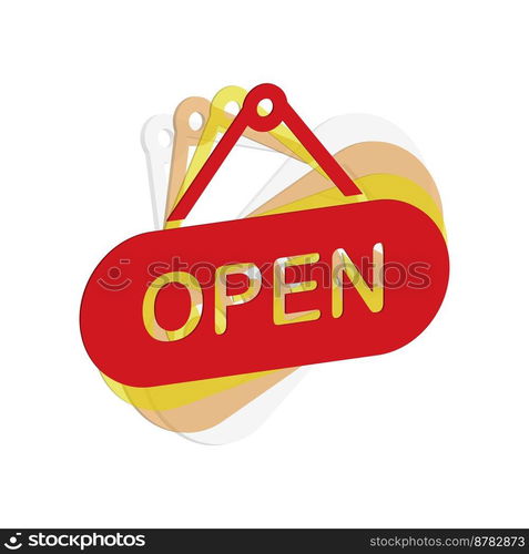 Open sign icon