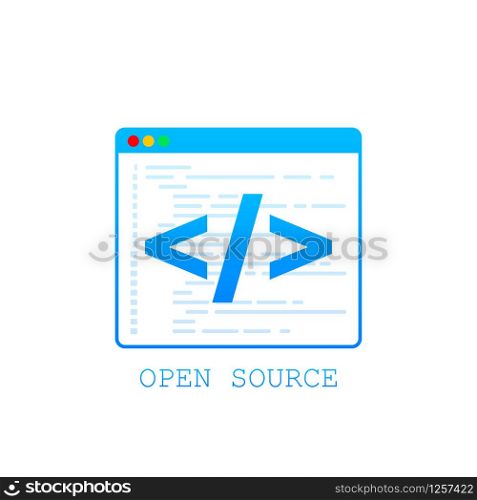 Open Source icon. Open Source symbol design from. Vector stock illustration. Open Source icon. Open Source symbol design from. Vector stock illustration.
