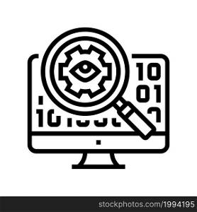 open source software line icon vector. open source software sign. isolated contour symbol black illustration. open source software line icon vector illustration