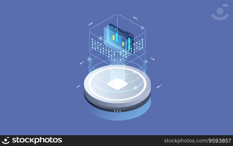 Open source vector illustration. Programming language concept. Developer protocol platform interface with code information. Digital software script.