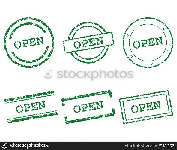Open stamps