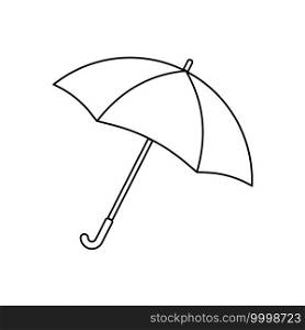 Open umbrella vline icon design. Vector illustration. Open umbrella vline icon design. for your design