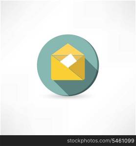 Open yellow envelope